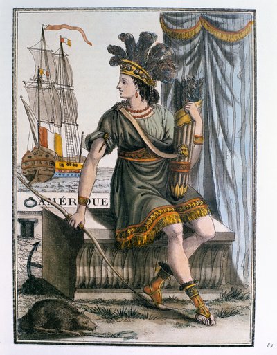 Allegory of America, frontispiece of 